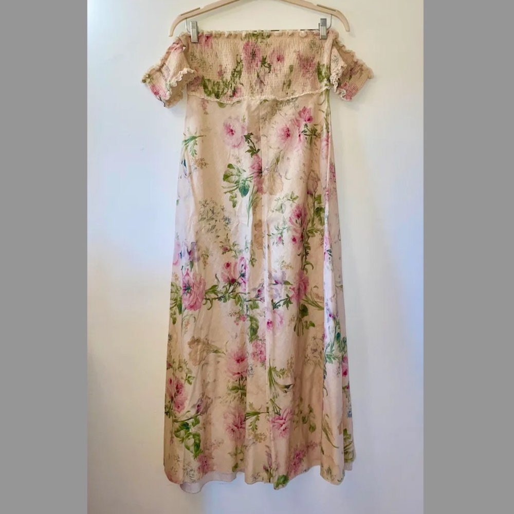 ZIMMERMANN Iris Shirred Bodice Floral Maxi Dress Size 3